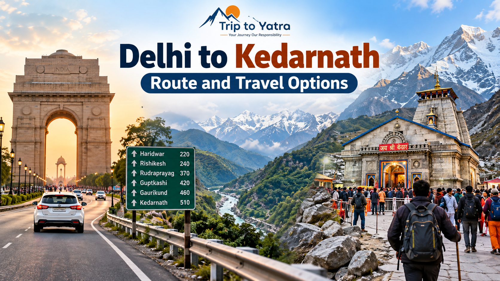 Delhi to Kedarnath Route and Travel Options